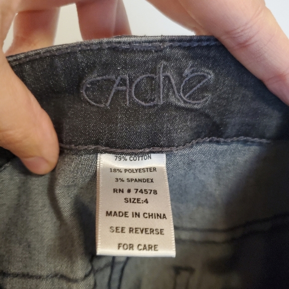 Cache Women's Gray Jeans - Picture 2 of 8